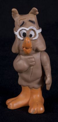 Pogo Comics Howland Owl Walt Kelly Figurine Toy Vtg 69